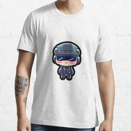 تیشرت با طرح Combat cutie - sticker رینبو سیکس