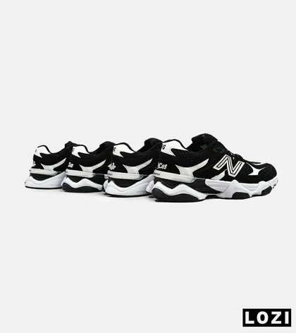 کفش کتانی مردانه و زنانه مشکی سفید NEW BALANCE 9060