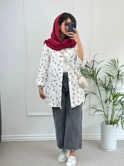 مانتو دخترانه شکوفه