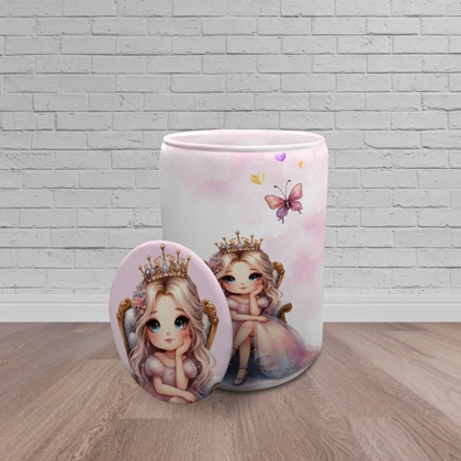 سبد اسباب بازی اتاق کودک برند مینوریا طرح دخترانه کد p-487
