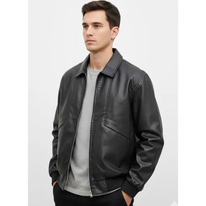 کاپشن چرم طرح زارا