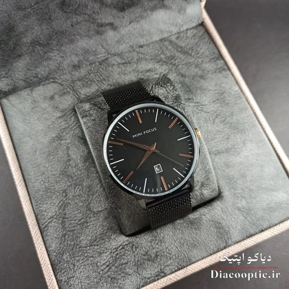 ساعت مچی مردانه اورجینال موتور ژاپن برند مینی فوکوس مدل Mf0115G.01 بند حصیری