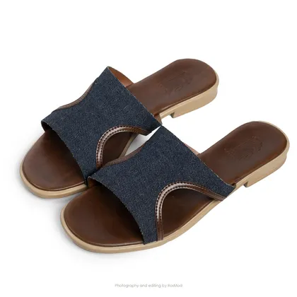 صندل ار گازولین آبی برزنتی - GAAZOLIN Er Sandals Blue Jeans