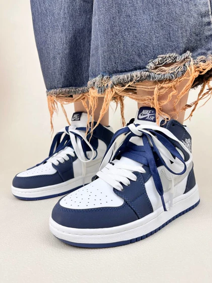 کتانی ونس ساق‌دار زنانه جردن وان مدل فرانسه jordan 1 nike france کد 912