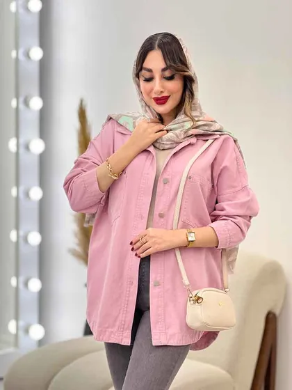 مانتو کتان دو جیب شاینا