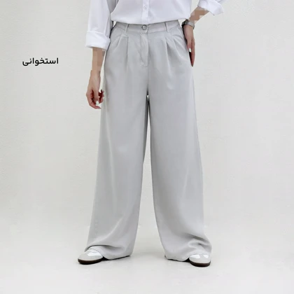 شلوار زنانه پارچه ای کتان سیلک | آی بولک