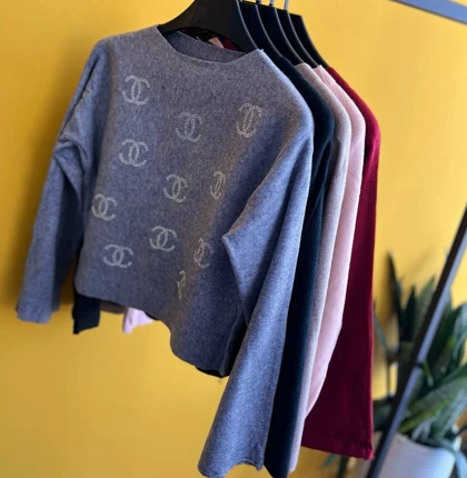 کراپ بافت یقه گرد وارداتی