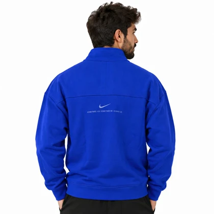 دورس نیم زیپ اسپرت نایک مدل CNA-Dri Fit-5G0714 آبی تیره