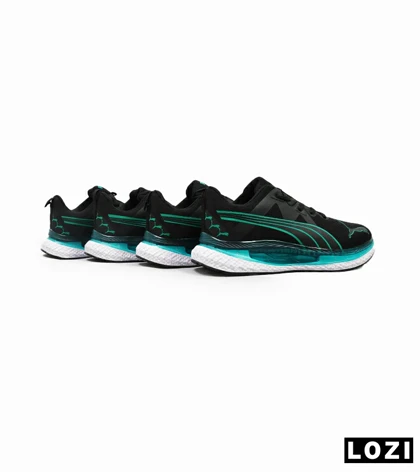 کفش کتانی ورزشی مشکی سبز مردانه PUMA