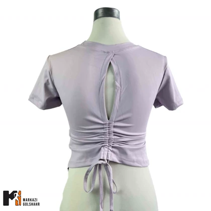 تیشرت ورزشی زنانه کاپ‌دار کد 083