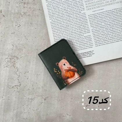 جاکارتی جیبی دخترانه و یونیسکس 2 چرم مصنوعی فانتزی 6 جای کارت ابعاد 107