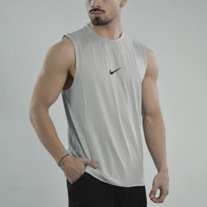 رکابی ورزشی مردانه نایک مدل Dri Fit-6906 طوسی روشن