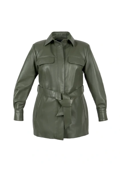 پالتو چرم زنانه مدل اوتم