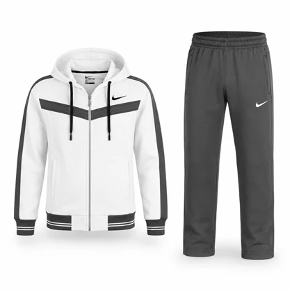 ست سویشرت و شلوار گرمکن بچگانه نایک مدل DS-Dri Fit-5E0534 سفید