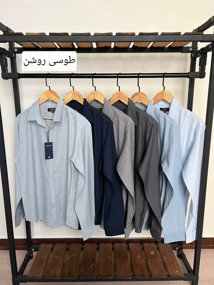پیراهن ساده استین بلند پنبه کد 2475