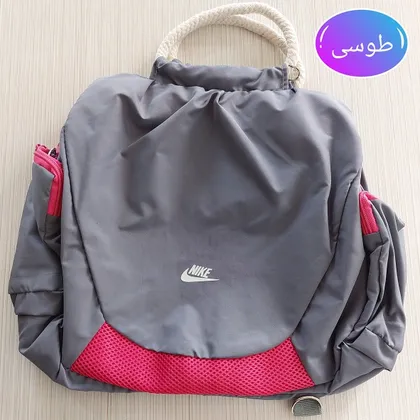 ساک ورزشی زنانه دوکاره بند طنابی