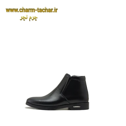 نیم بوت چلسی مردانه بغل زیپ چرم طبیعیsi934