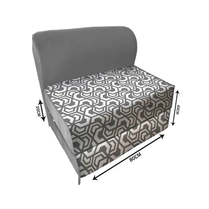 کاناپه تخت شو یک نفره هندسی مینیمال مدل M1170