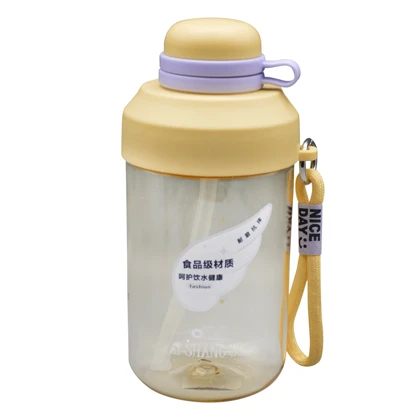 قمقمه ورزشی چاپ چاپ مدل Nice Day ظرفیت 0.65 لیتر