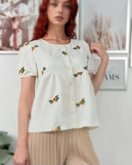 شومیز گلدوزی