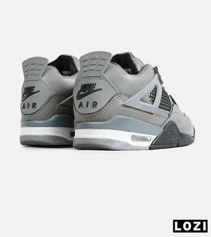 کفش کتانی ساق‌دار مردانه و زنانه طوسی NIKE jordan 4 مدل 7715