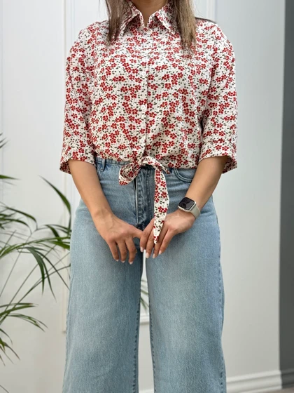 شومیز پایین گره‌ای Spring