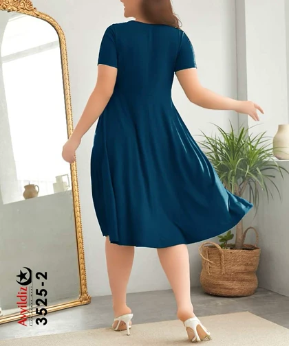 پیراهن مجلسی زنانه سایز بزرگ کد 3525