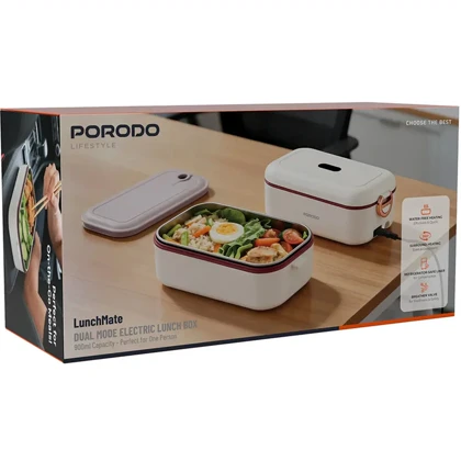 ظرف غذای برقی پرودو Porodo پورودو مدل PDLFSTL0376WH دو حالته
