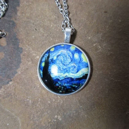 گردنبند دخترانه و پسرانه شبهای پرستاره ونگوگ