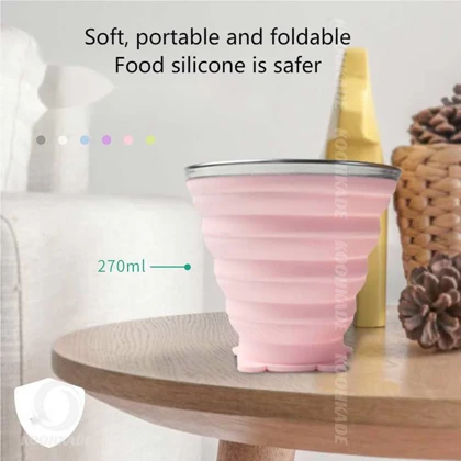 لیوان سیلیکونی تاشو بلک دیر 180ML