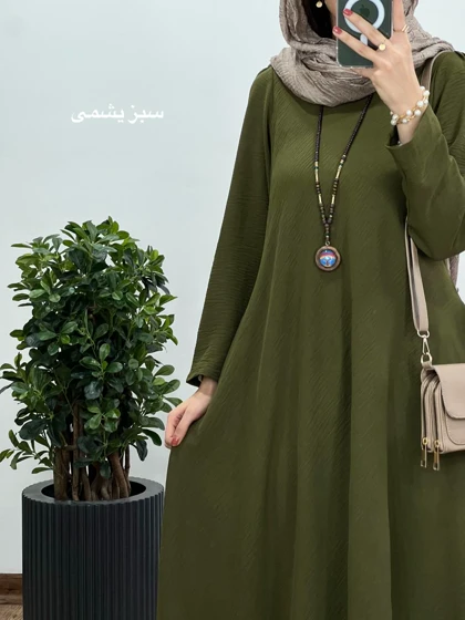 پیراهن مانتویی بلند دلفان 2
