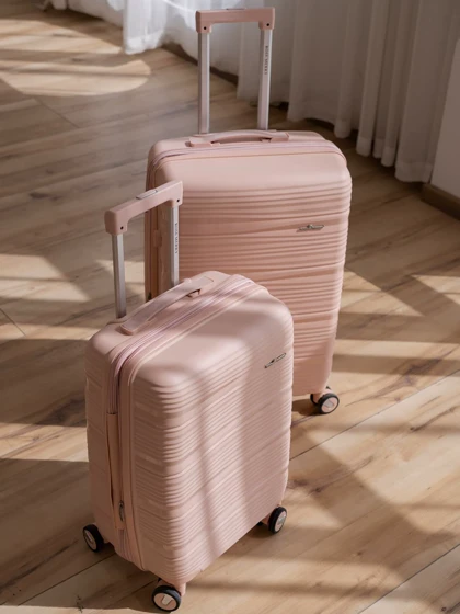 چمدان رزمری مدل Rose Merry RL-307-3S سایز کوچک صورتی روشن