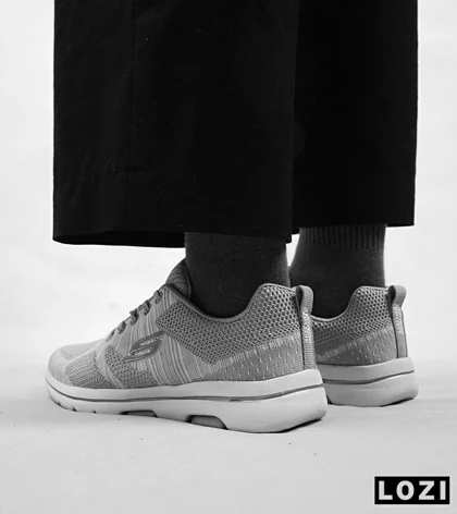 کفش کتانی طبی ورزشی طوسی سفید SKECHERS ULTRA GO
