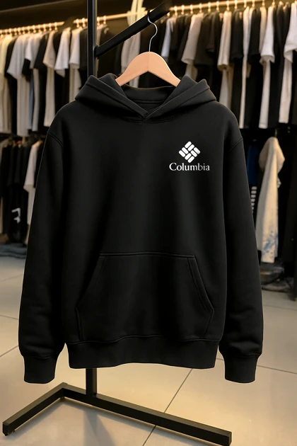هودی مشکی طرح Columbia
