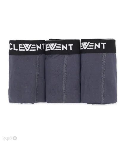 پک شورت مردانه پادار نخی کش از رو Clevent کلونت کد 2408 - بسته 3 عددی