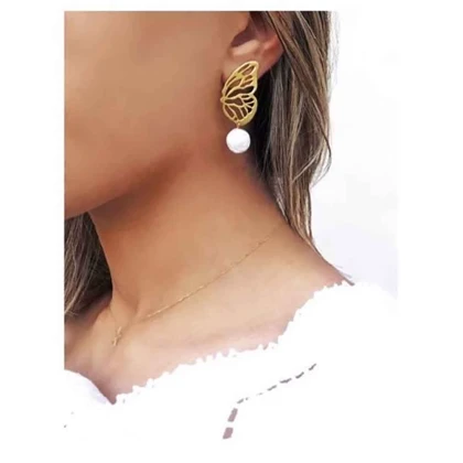 گوشواره برنج پروانه