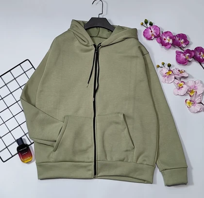 سویشرت کلاهدار داخل کرکی مدل ویانا کد 40201