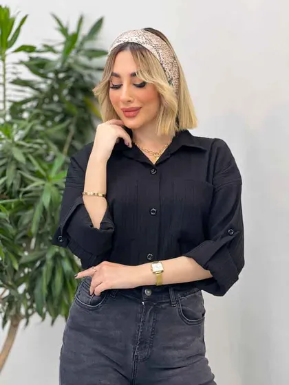 شومیز کراش دو جیب
