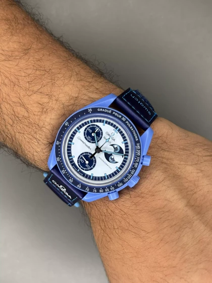 ساعت مچی امگا سواچ ماموریت به ماه Omega x Swatch Mision to the moon