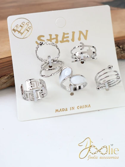 مجموعه 7 عددی انگشتر زنانه کدR4169