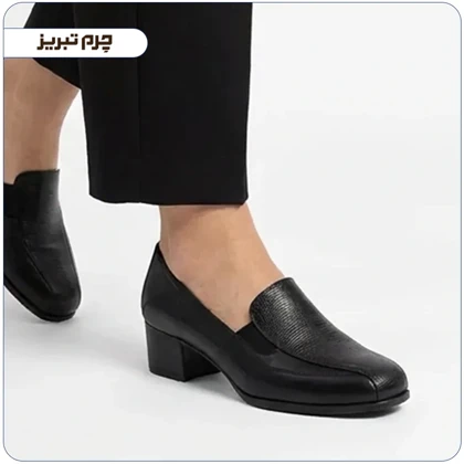 کفش پاشنه‌دار زنانه چرم مدل B1431