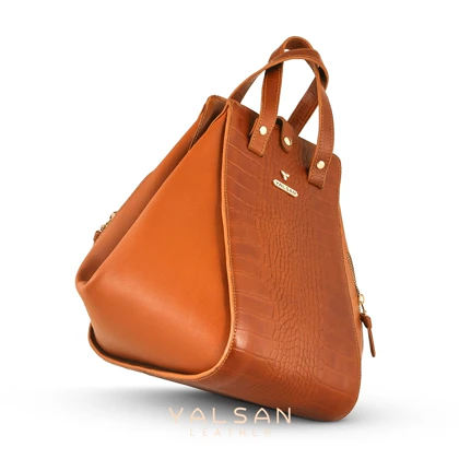 کیف دوشی و دستی زنانه چرم یلسان مدل لیان کد 047-GC