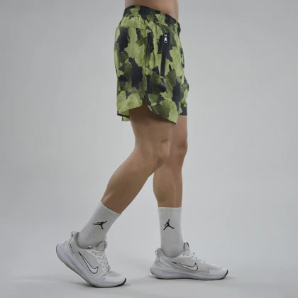 شلوارک ورزشی مردانه نایک مدل Mub-NK 018 چریکی زیتونی