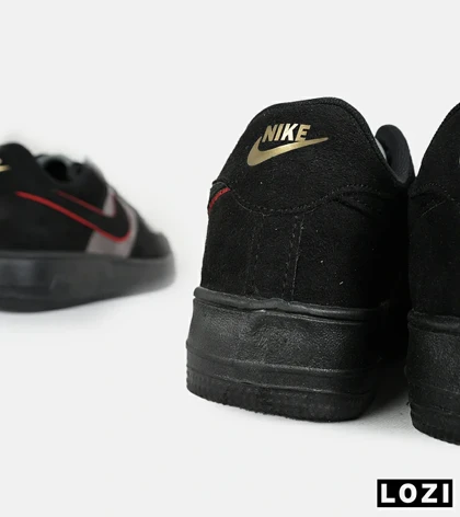 کفش مردانه و زنانه مشکی طوسی قرمز NIKE AIR FORCE مدل 7443