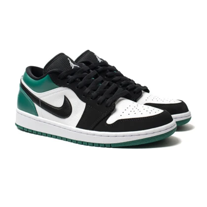 کفش جردن 1 مشکی سبز طرح Low Shoes کد 281743