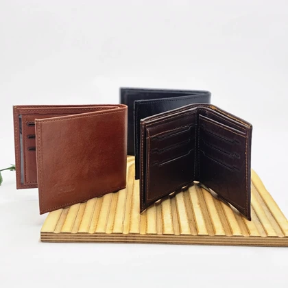 کیف پول چرم مردانه کد 2118