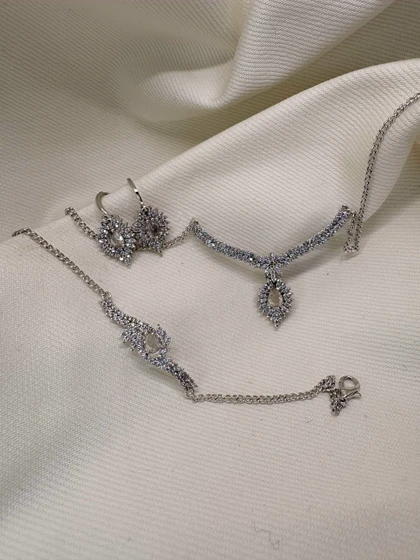 سرویس کامل برند شین مدل «اشک الماس» | نسخه سیلور (رادیوم) با گارانتی 1 ساله