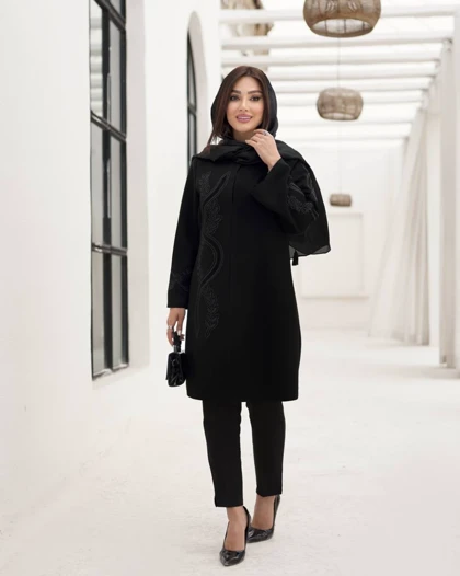 مانتو کتی زنانه مجلسی طرح دار