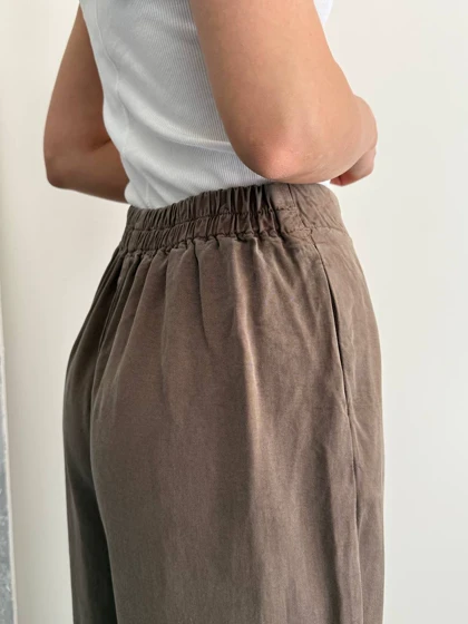 شلوار silk قهوه ای 🥥