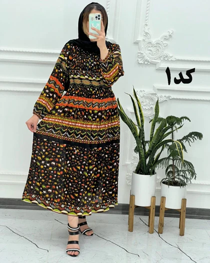 پیراهن کریشه بلند کارتیک برند 670